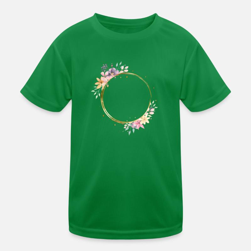 Flower circle, colorfully customizable Kids Functional T-Shirt