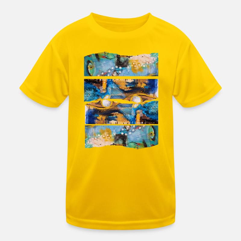 Abstract Colorful Expression Kids Functional T-Shirt