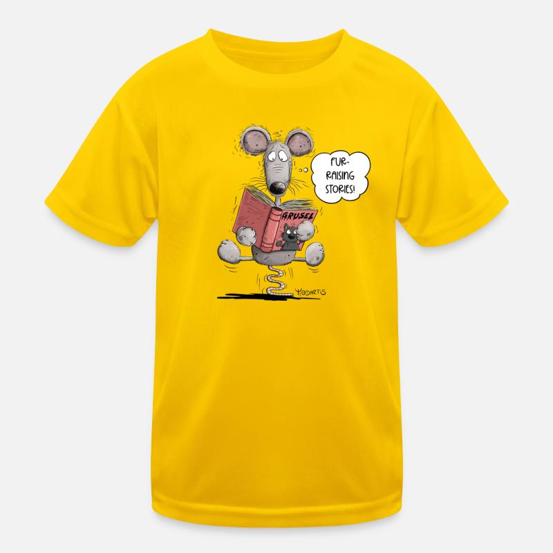 Bookworm Rat Book Reading Bookworm Kids Functional T-Shirt