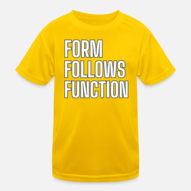 FORM FOLLOWS FUNCTION - Bauhaus Design Wagenfeld Kinder Funktions-T-Shirt