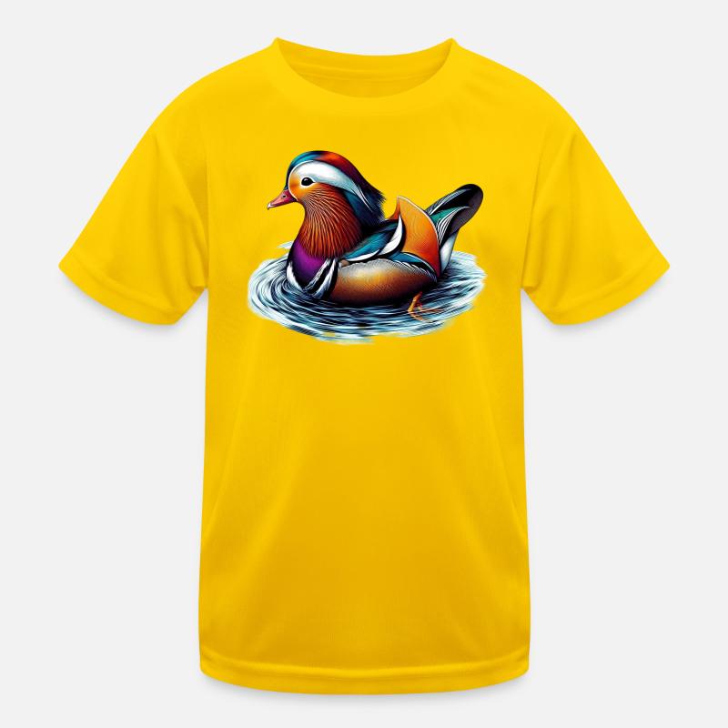 Canard mandarin T-shirt sport Enfant