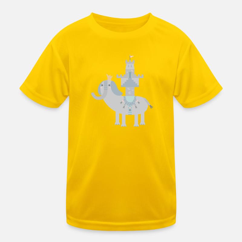 elephant and castle l no text Kids Functional T-Shirt