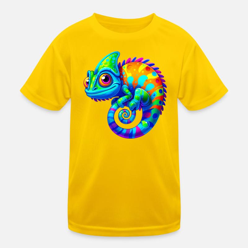 Chamäleon Kinder Funktions-T-Shirt