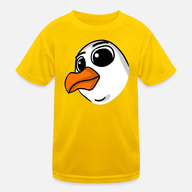 Möwe Kopf Kinder Funktions-T-Shirt