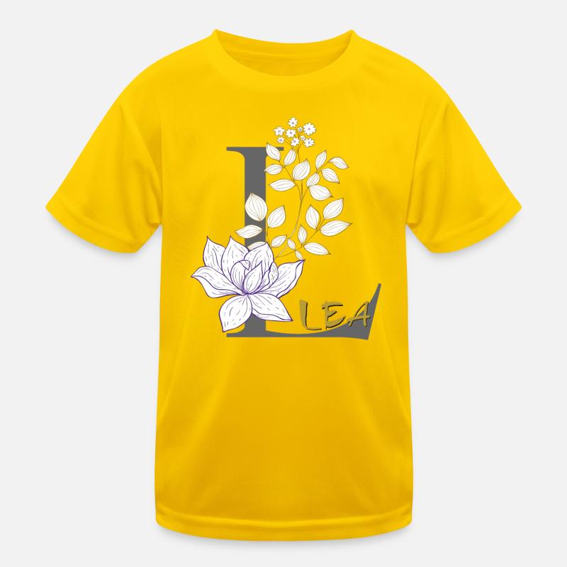 Lettre L Initiale Lea T-shirt sport Enfant