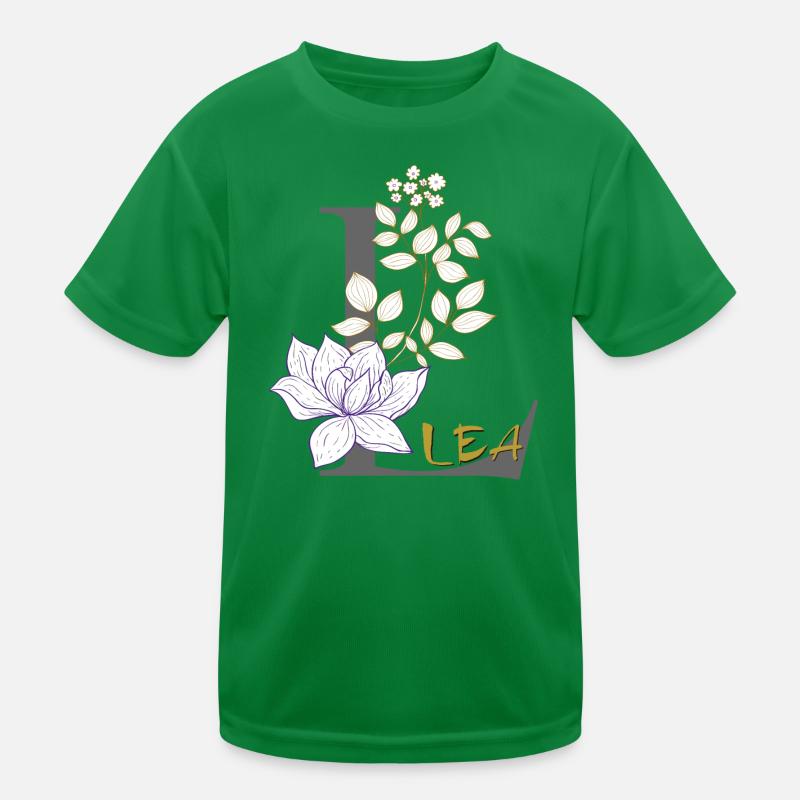 Lettre L Initiale Lea T-shirt sport Enfant