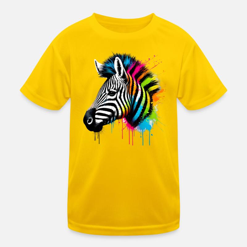 Zebra Kinder Funktions-T-Shirt