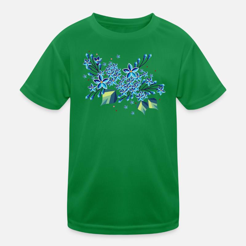 Branche de lilas – des tons bleus élégants dans un design moderne T-shirt sport Enfant