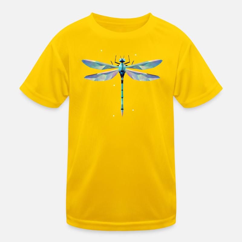 libellule en filigrane élégante au design polygonal T-shirt sport Enfant