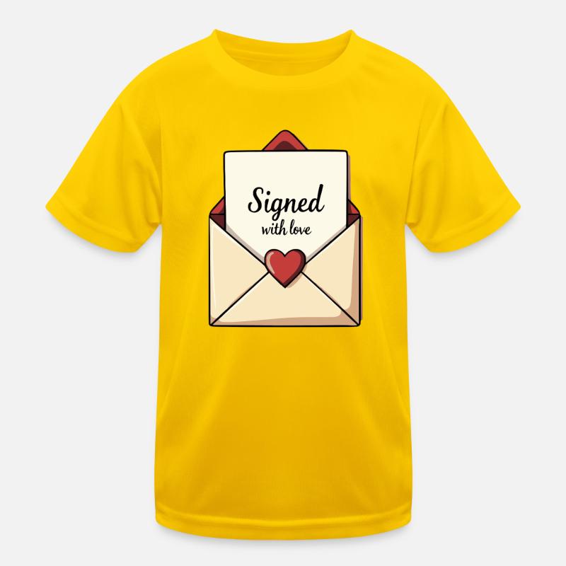 Mit Liebe Unterschriebener Brief Kinder Funktions-T-Shirt