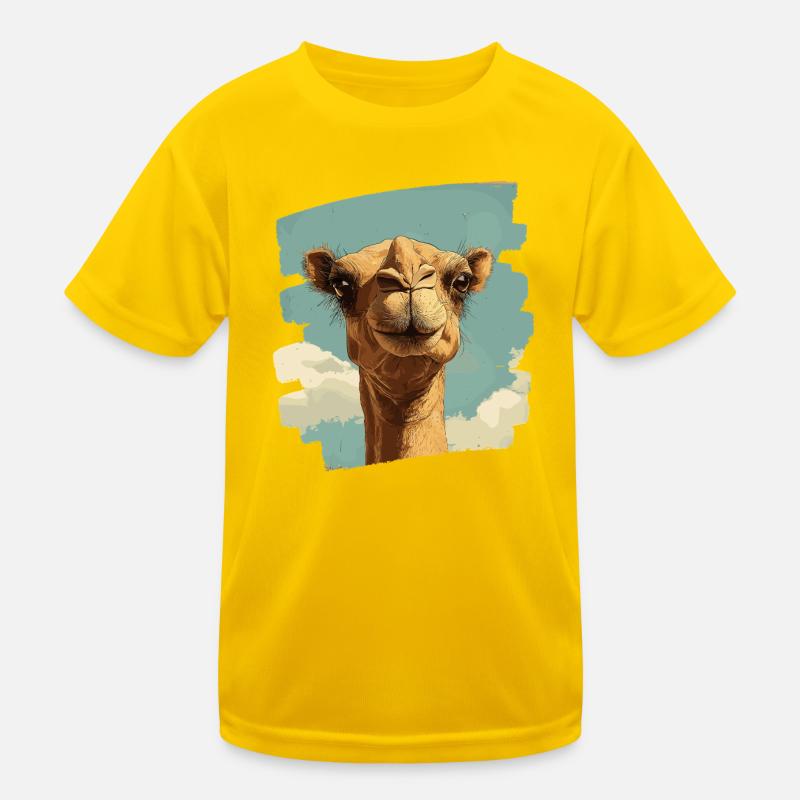 Kamel Kinder Funktions-T-Shirt