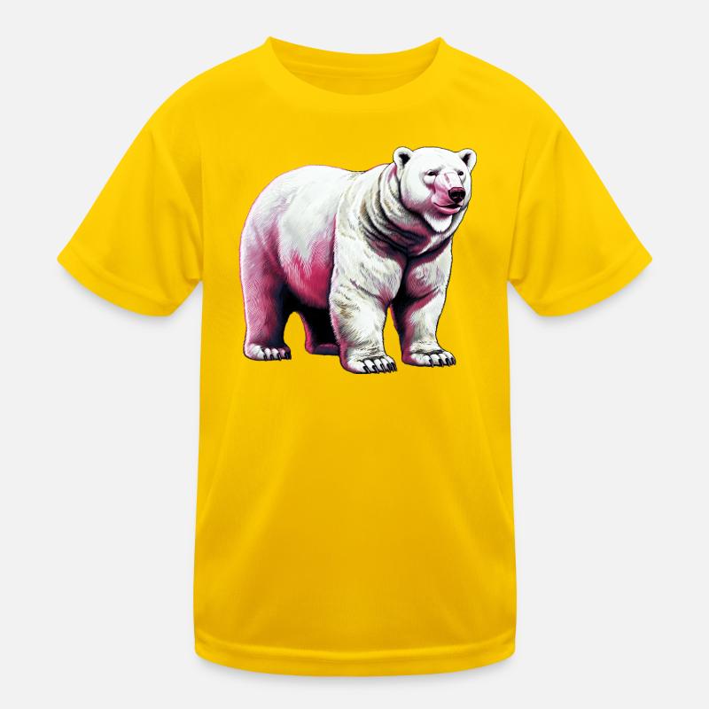 White polar bear Kids Functional T-Shirt