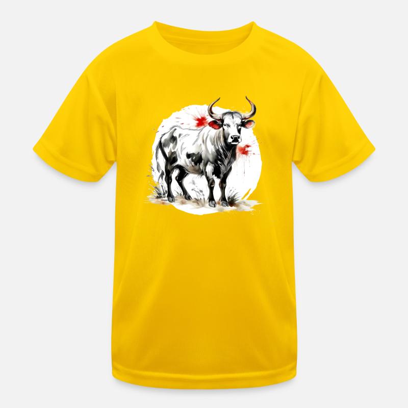 Chinesisches Sternzeichen Büffel Kinder Funktions-T-Shirt
