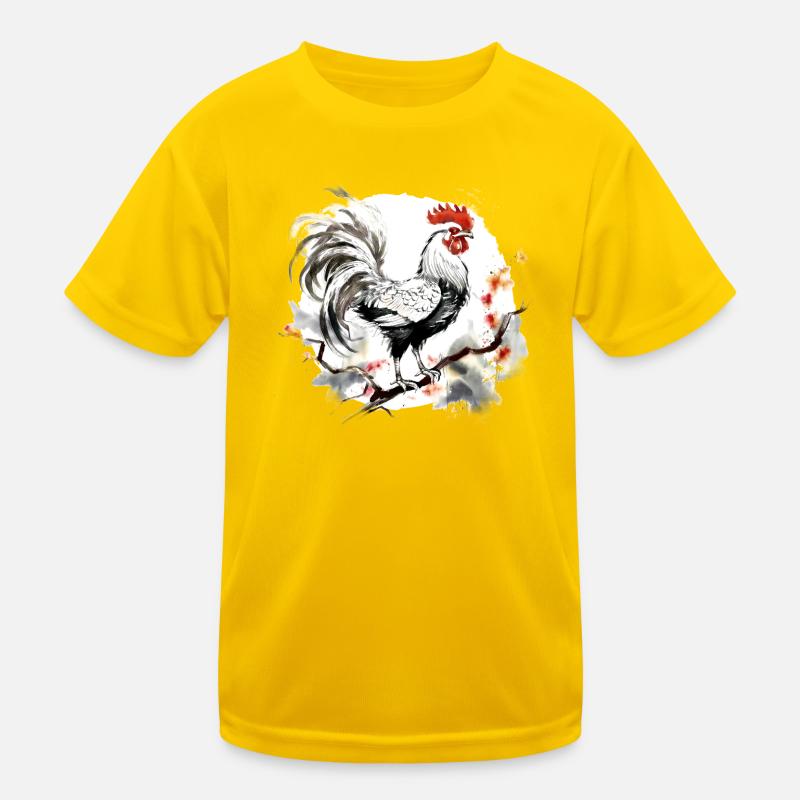 Chinesisches Sternzeichen Hahn Kinder Funktions-T-Shirt