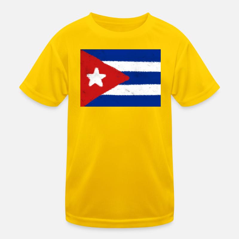 Drapeau de Cuba T-shirt sport Enfant