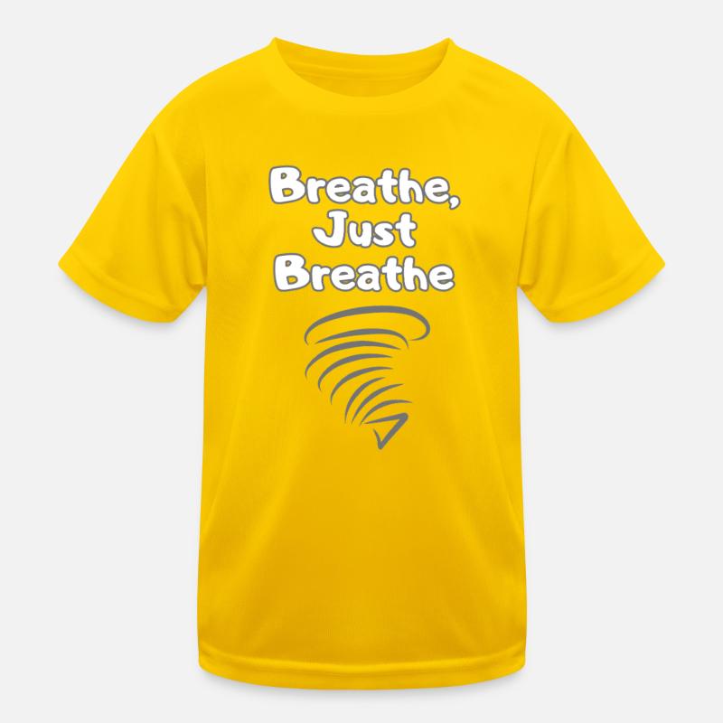 BREATH Durchatmen Selfcare – Self Love Statement Kinder Funktions-T-Shirt
