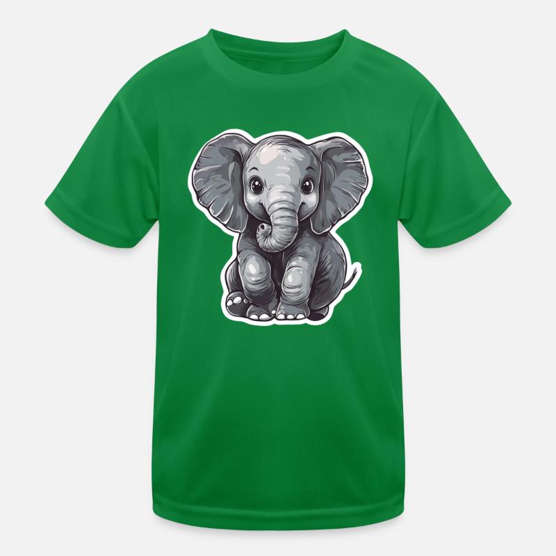 Elefant Kinder Funktions-T-Shirt