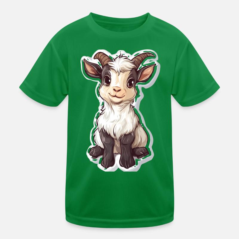 Ziege Kinder Funktions-T-Shirt