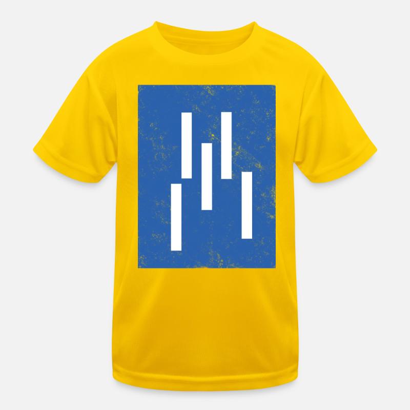 Composition abstraite de lignes verticales T-shirt sport Enfant