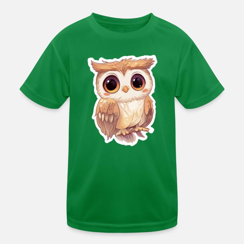 Eule Kinder Funktions-T-Shirt