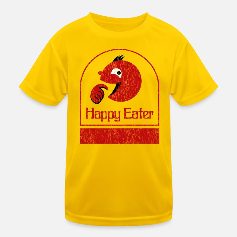 Happy Eater Design Distressed Kids Functional T-Shirt
