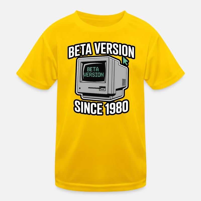 Retro Computer Beta Version Design Kinder Funktions-T-Shirt