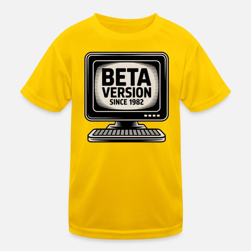 Conception de la version bêta de l’ordinateur rétro T-shirt sport Enfant