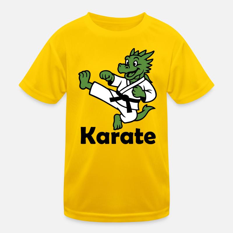 Karate Drache Kinder Funktions-T-Shirt