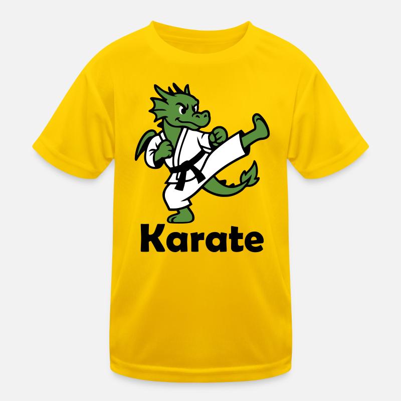 Karate Drache Kinder Funktions-T-Shirt