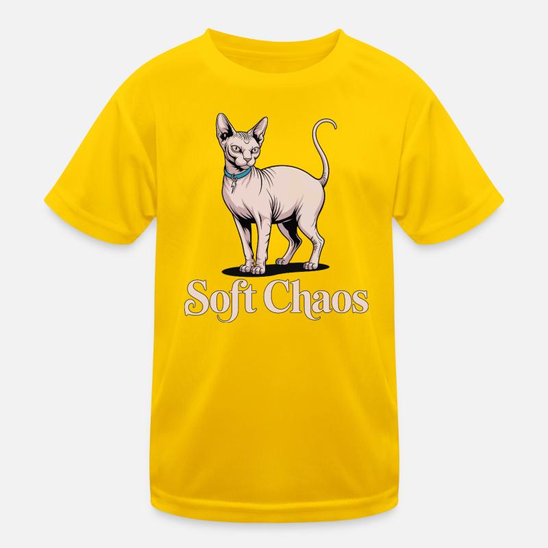 Chat Sphynx Soft Chaos T-shirt sport Enfant