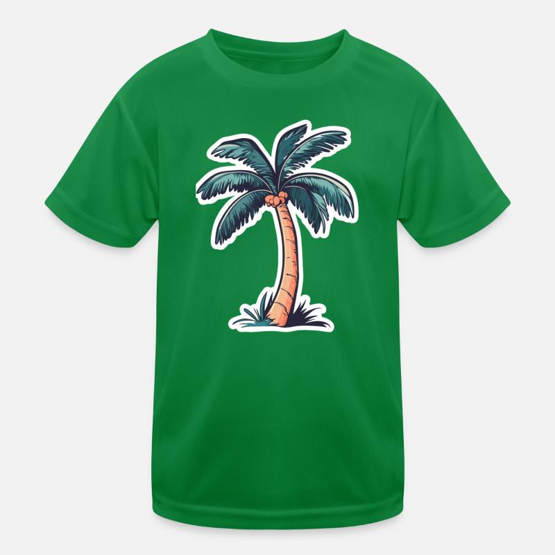 Palm tree Kids Functional T-Shirt