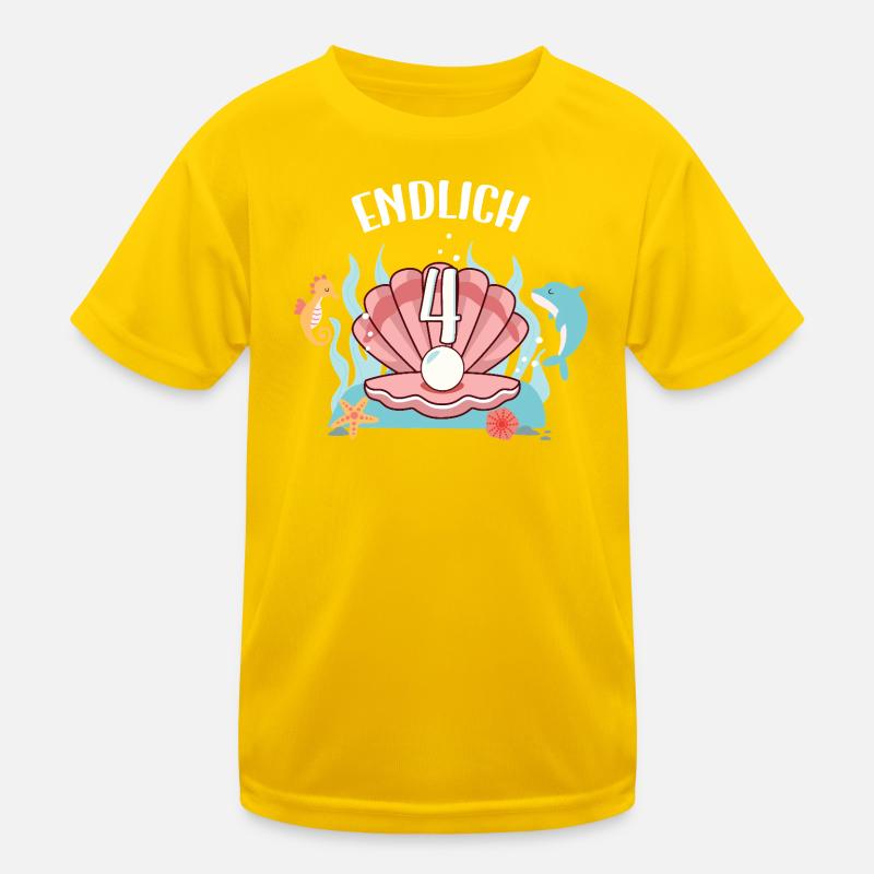 Coquillage avec 4 Design Vintage T-shirt sport Enfant