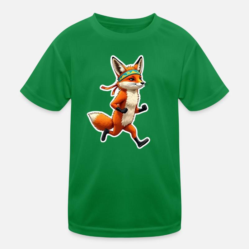 Let´s run, Fox Kinder Funktions-T-Shirt