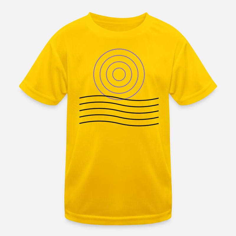 Conception abstraite de cercle géométrique T-shirt sport Enfant