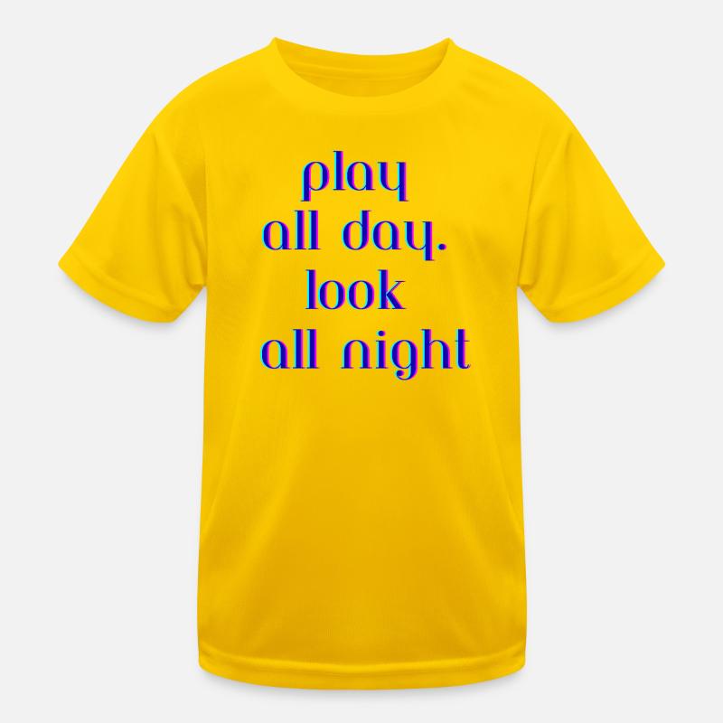 Conception de citation de texte au néon vibrant T-shirt sport Enfant