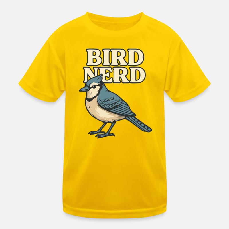 Vogel Nerd Motiv 2 Kinder Funktions-T-Shirt