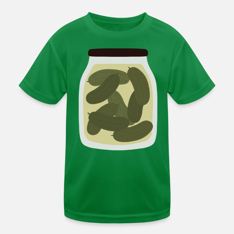 Vintage eingelegte Gurke Glas Design Kinder Funktions-T-Shirt