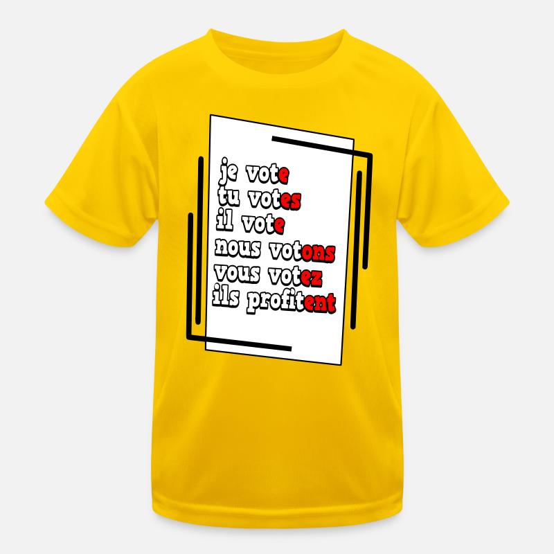 Humorous Electoral Commitment Poster Kids Functional T-Shirt