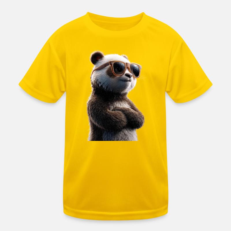 Panda Ours Pandas Géants Panda Géant Mignon Panda Ours Panda T-shirt sport Enfant