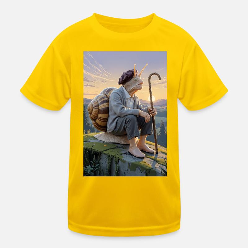Ancient Humanoid Snail Kids Functional T-Shirt