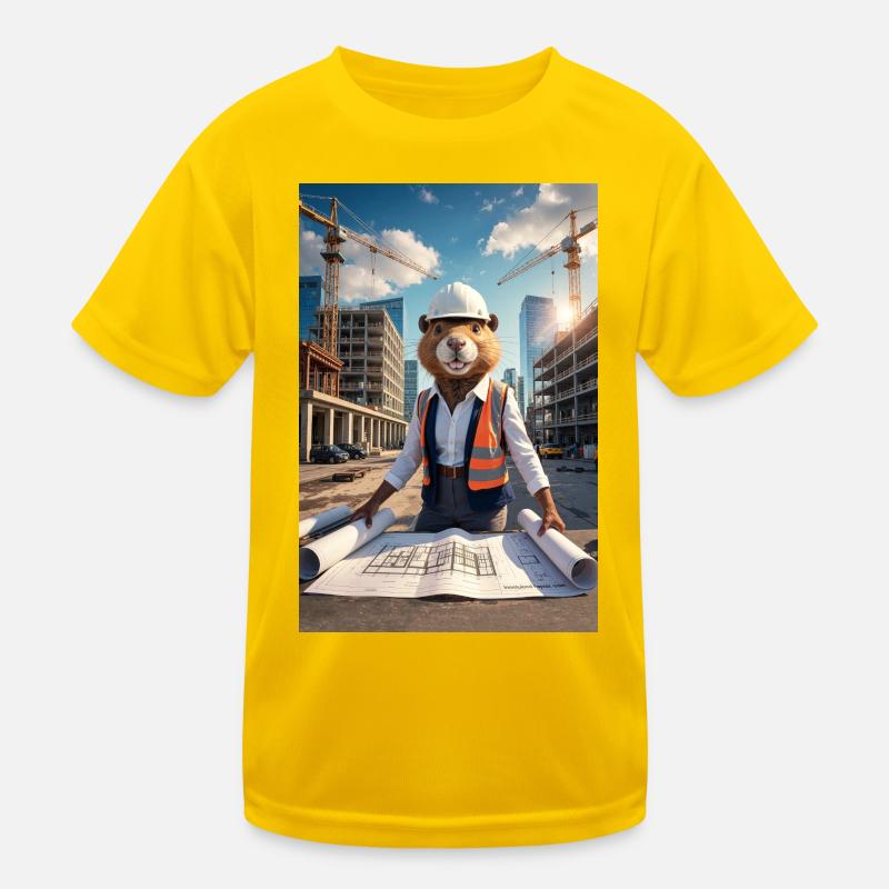 Architecte castor humanoïde T-shirt sport Enfant