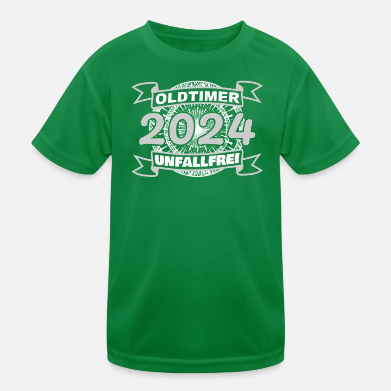 Oldtimer 2024 Kinder Funktions-T-Shirt