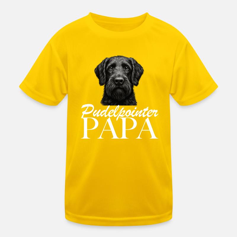 Poodle Pointer Dad Kids Functional T-Shirt