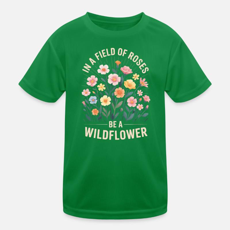 Fleurs sauvages dans le champ T-shirt sport Enfant