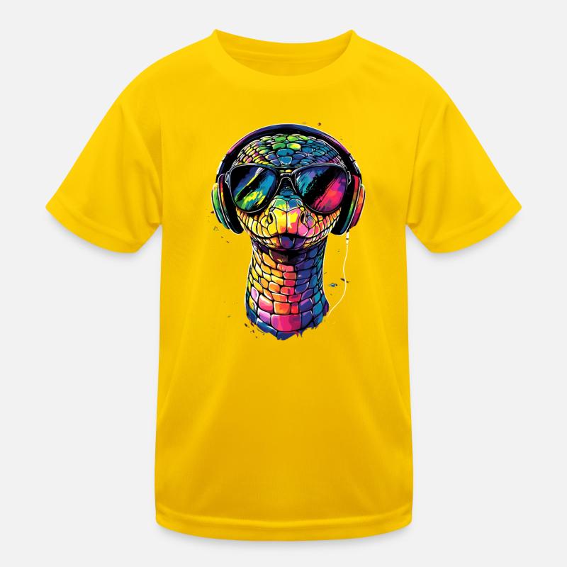 Schlange Python Kobra Klapperschlange Schlangen Kinder Funktions-T-Shirt