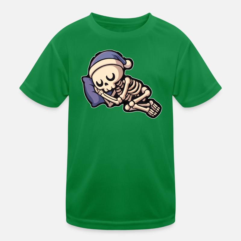 Cute bone sleeper with sleepy cap Kids Functional T-Shirt