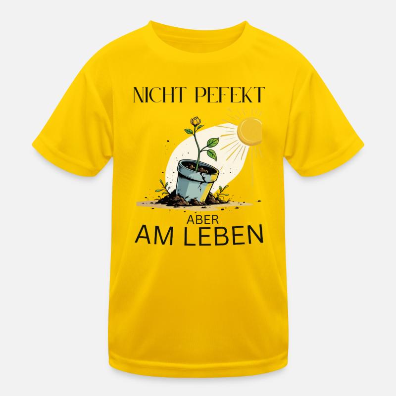 Wachsender Lebensbaum in Blumentopf Kinder Funktions-T-Shirt