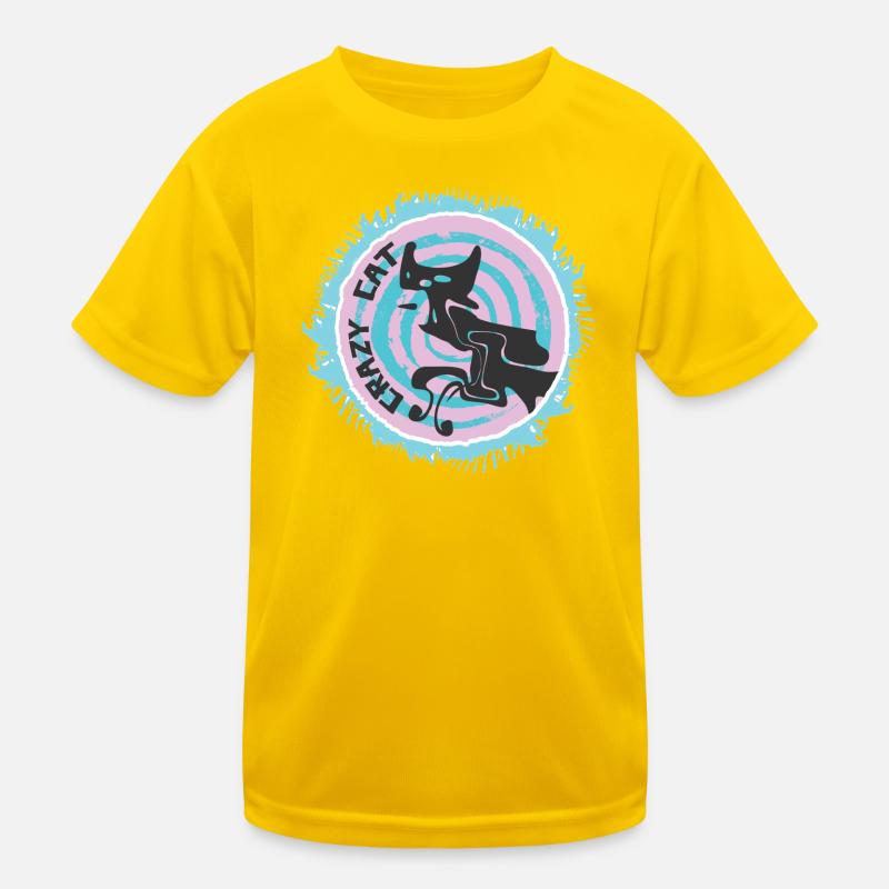 Chat abstrait avec citation T-shirt sport Enfant
