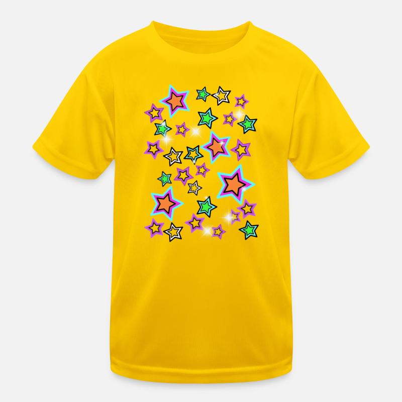 Retro Star 60s Christmas Kids Functional T-Shirt