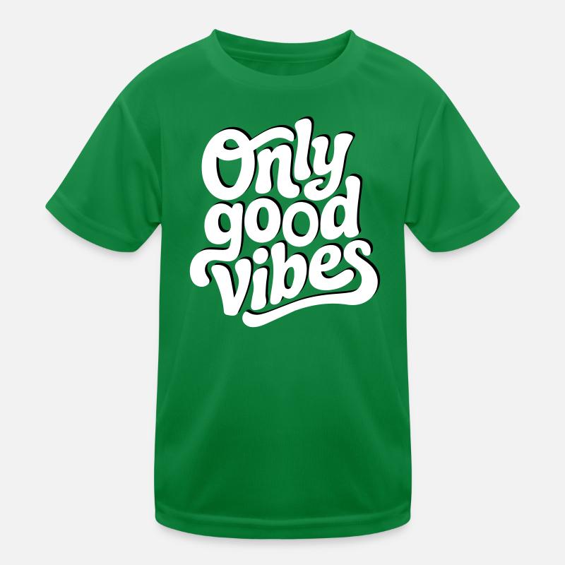 Conception de lettrage à la main Positive Vibes T-shirt sport Enfant